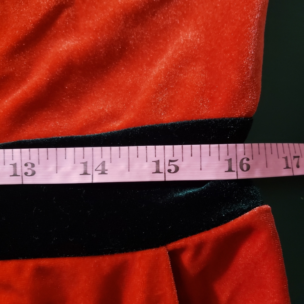 Eyeshadow Red Christmas Reindeer Velour Sz L - Picture 8 of 9